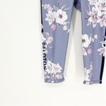 Peloton Wear it to Heart Cropped Floral Leggings S Purple Photo 5