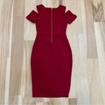 EXPRESS  Sz 0 Red off the shoulder bodycon dress Photo 5