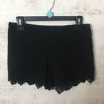 Anthropologie #120 ELEVENSES Black Lace Shorts Photo 2