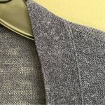 J. Jill Love Linen Cardigan Sweater Navy Blue Open Front Long Sleeve Size Small Photo 2
