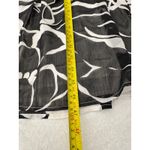 AQUA  Black White Floral Print Midi Dress‎ Sleeveless Women's Size XL Photo 5