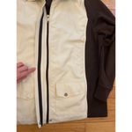 Lauren Ralph Lauren Active‎ Crest Scuba Jacket 2X women's cream and brown Size XXL Photo 2