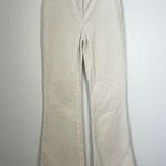 H&M  Beige Cream Corduroy Flare Pants Size 4 Photo 0