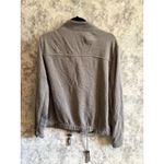 Lane Bryant Plus Size Gray Snap Front Drawstring Bomber Jacket Women's 18/20 Photo 3