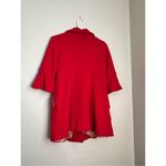 Forever 21  Red Buttoned Fitted Jacket Medium Photo 3