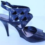 Calvin Klein Brittany Black Leather Strappy Heel 9 Photo 5