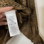 Equipment NWOT  jasmine long sleeve shirt brown animal print tie collar Small Photo 3