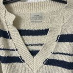 Urban Outfitters  Notched V Neck Striped Sweater Photo 5