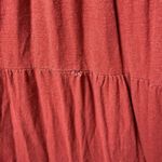 Anna Rae Red Orange Tiered Maxi Dress Sundress Linen Blend Women's Size L Size L Photo 9