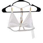 JOUES DE SABLE Taylor Bikini Top Size Medium NWT Stone White Gold Swim Luxury Photo 2