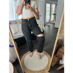 ZARA  Black Women’s 8 Distressed Baggy Straight Jeans Photo 1