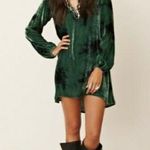 Planet Blue BLU MOON Green Velvet dress XSMALL long Bell Sleeves NWT Photo 1