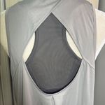 Jockey Gray/Grey Relaxed Cut Out Tank Top with built in sports bra Gray Size L Photo 5