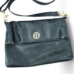Tory Burch  Amanda leather clutch crossbody bag black Photo 0