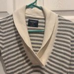 American Eagle Outfitters Juniors Striped Shawl Collar Thermal Pullover L Y2k Photo 1