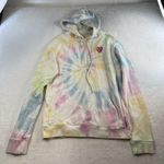Roller Rabbit  S Small Tie Dye Heart Love Hoodie Sweatshirt Embroidered USA Made Photo 1