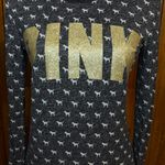 Victoria's Secret PINK Victoria’s Secret Long Sleeve Sleepwear Top with Glitter Logo Size Small Photo 0