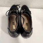 Louise et Cie  Black Patent Almond Toe Lace-Up Oxfords Size 7 EUC Photo 6