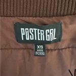 Poster Girl Dolls Kill X Women's Brown Puffer Jacket Photo 12
