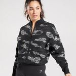Gymshark NWOT  Adapt Camo Seamless Track Jacket Black Light Gray Size Small Photo 0