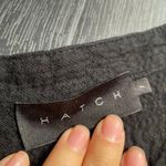 HATCH The Taylor Jumpsuit Button Up Black Crepe 1/2 Sleeve Maternity 1 Small Size undefined Photo 4