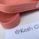 Michael Kors Brandy Metallic Striped Logo Slide Sandal Sherbert Photo 3