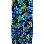 White Stag Vintage Black Blue Floral Paisley Print Maxi Dress Size S 4/6 Photo 4