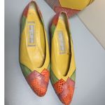 Andrew Geller Boutique Marla Snake Print Leather Shoes Bag Set Size 26 US 8.5–9 Photo 1