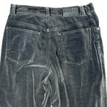 Ralph Lauren Vintage Lauren Dark Gray Velvet Tapered Pants 5 Pocket Jeans size 6 Photo 7