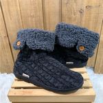 Muk Luks Women’s Sweater Boots Booties Cozy Warm Faux Fur Grey Slip On Sz 11 Gray Photo 1