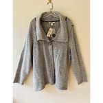JM Collection  Sz 2X Knit Gray Oversized Open Cardigan Sweater Long‎ Sleeve Photo 1