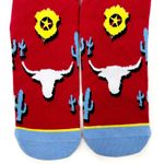 Odd Sox Spongebob Cowboy Western Crew Socks Mens Womens Nickelodeon Novelty Gift Red Photo 4