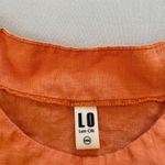 Len Ok LO Linen Tunic Top XXXL Orange Lagenlook Pockets Breathable Statement Size undefined Photo 2
