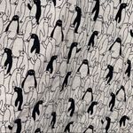 Skater Skirt Novelty Penguin Wide Waistband Flare Round Mini Skirt Photo 3