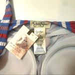 Jessica Simpson Striped Halter Tankini Swim Top Photo 2