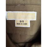 Michael Kors NWT Embroidered Military Utility Jacket Green S Photo 2