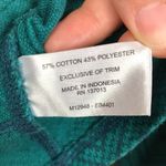 Eddie Bauer Women’s Green Chevron Patterned Quarter Zip-Up Pullover Sweatshirt Photo 10