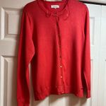 Calvin Klein button down cardigan size large, watermelon π color Photo 2