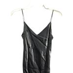 Cicci Metallic Silver Evening Gown Beaded with shawl Size Large Y2K Formal Prom Photo 3