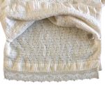 Anthropologie Knitted & Knotted Cream Lace Bottom Hem Women’s Sweater XS Photo 8