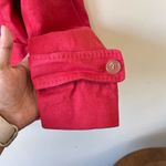 Talbots red orange cotton linen blend blazer Photo 2