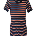 H&M  Striped Ribbed Midi T-Shirt Dress 6 Photo 0