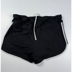 Athleta  Running Shorts White‎ Trim Athletic Gym Activewear Black Size M Photo 6