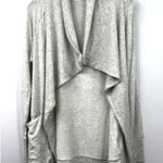 Athleta Cardigan Womens Oversized Sweater Knit Stretch Heather Gray Size XS Photo 0