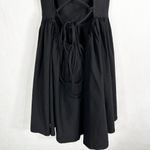 ASOS Design Size 0 Dress Mini Lace Up Back Solid Black Spaghetti Strap 501 Photo 7