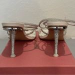 Cult Gaia  Isa 70mm Leather Rhinestone Strappy Heels Sandals Size 40.5 US 10.5 Photo 5