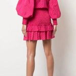 Alexis Marilena Smocked Off-Shoulder Blouson-Sleeve Dress Medium Photo 3