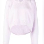 Alexander Wang  Wool Collared V-neck Pullover Ultraviolet size S Photo 0