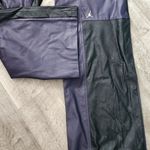 Womens Classics 2.0 Luxe Plush Faux Leather Pants Small RARE Air Jordan Baggy Purple Photo 6