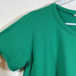 Entro Women's  Green Soft Peplum Tunic Pullover Shirt Blouse Size Small EUC #6658 Photo 2